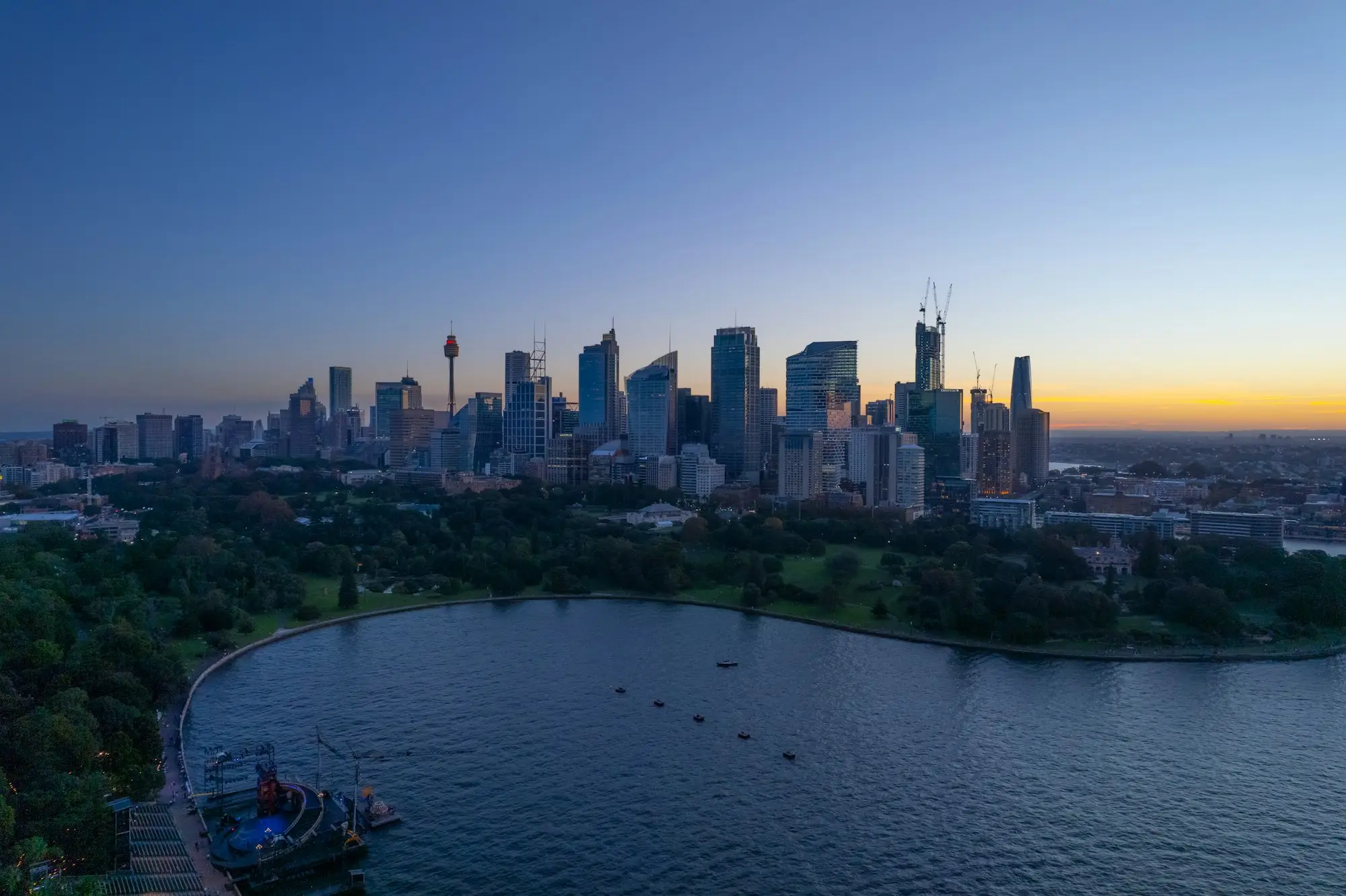 Sydney skyline across the water